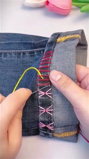 The beautiful needlework technique can be shortened and is suitable for making flower