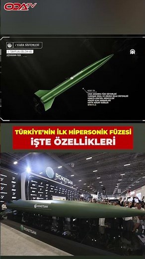 Roketsan unveiled its hypersonic ballistic missile TAYFUN Block-4 for the first time at the IDEF ...