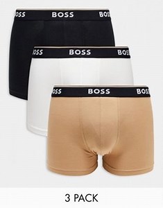 BOSS Bodywear 3 pack boxer trunks in multi | ASOS