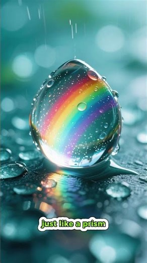 Why do rainbows appear? 🌈 #nature #science #rainbow #viral