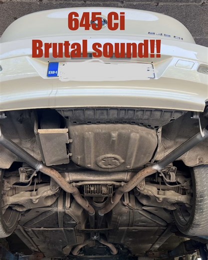 Bmw 645 Ci: Brutalan zvuk sa X cijevi