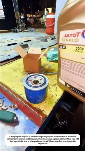 KIA Sportage Oil Filter Replacement Process — Routine Vehicle Maintenance