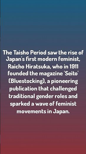 Japan History / The Taisho Period saw the rise of Japan's first mode...