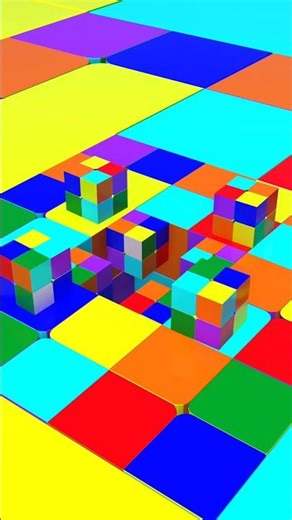 2 X 2 Cube Infinite Zoom #satisfyingvideo #2x2cube