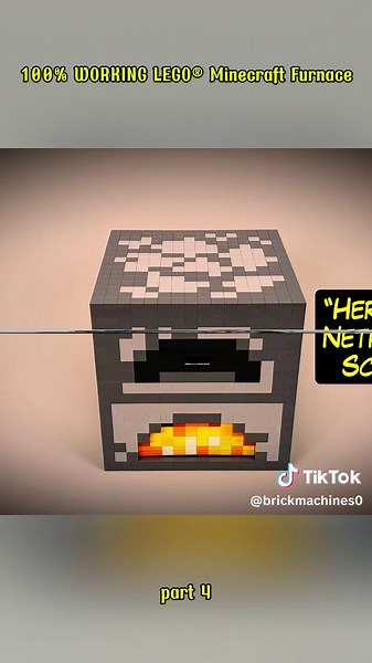 100% WORKING LEGO Minecraft Furnace -4 #brickmachines #legotechnic #technic #minecraft