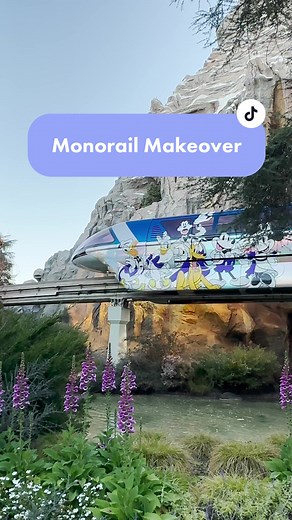 Disneyland Monorail Makeover for 100th Anniversary Celebration