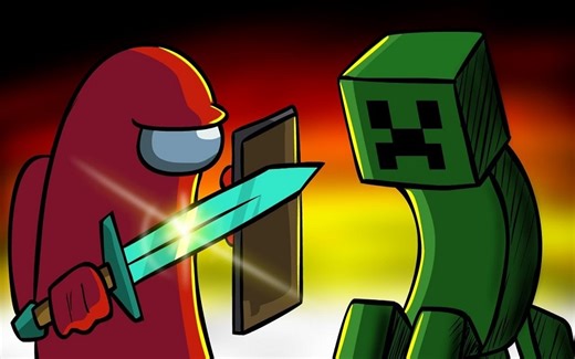 【Among Us动画短片】Minecraft在Among Us