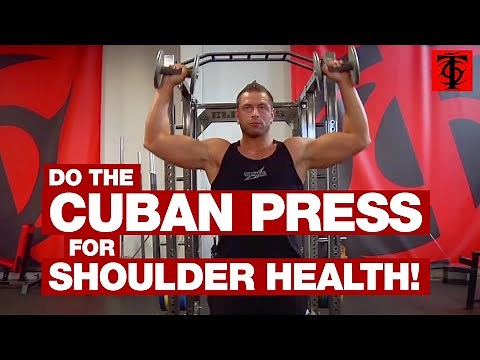 Do the Cuban Press for Shoulder Health!