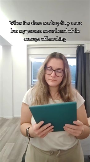 My whole life they'd (and especially my mother) would just barge in, as if they were expecting to see me doing something wrong. To this day, I still jump, even if I'm not doing anything 😭 #BookTok #booktokeurope #darkromance #bookishgirls #bookishthings