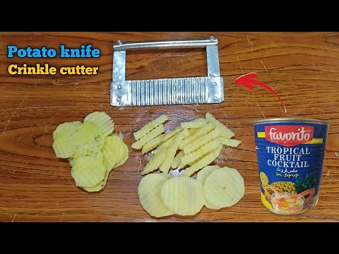 How To Make Potato Crinkle French fries Cutter | Crinkle cutter for Waffle fries | DIY potato cutter