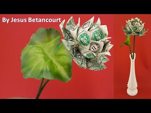 Money Origami Lotus (Flower) Instructions