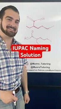 IUPAC Naming Solution organic chemistry compound carboxylic acid