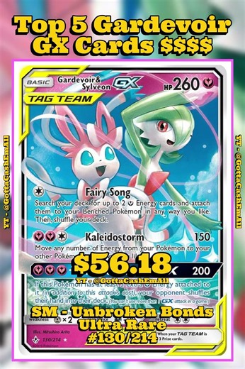 Top 5 RAREST Gardevoir GX Pokémon Cards Every Collector Needs! 🔮💎 #pokemon #top5 #tcg #pokémon
