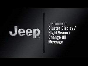 Instrument Cluster Display / Night Vision / Change Oil Message | How To | 2021 Jeep Grand Cherokee L