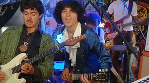 Watch identical twin fronted rock and roll band Familiar Faces perform LIVE for Jam in the Van's recording studio on wheels! | Jam In the Van