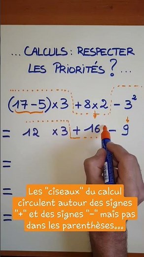 Calculs avec parenthèses : respecter les priorités.