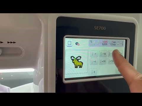 Brother Se700- Change needle position and restitch