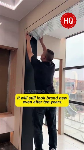 If you are renovating your home, you can install the door frame like this. #doors #walldecor