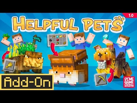 NEW Helpful Pets! | Minecraft Marketplace First Look Showcase