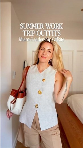Summer Work Trip Outfits ☀️ Business Casual Outfit Ideas #capsulewardrobe