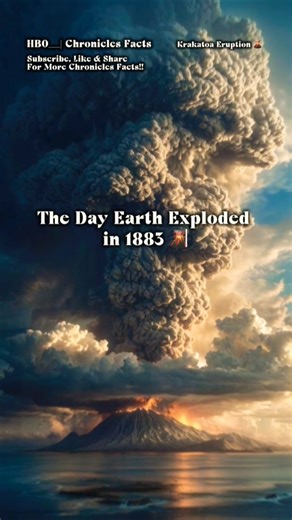 The Day Earth Exploded in 1883 🌋 #facts #history #krakatoa