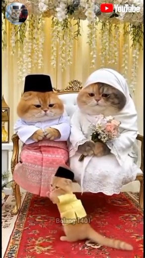The Cutest Cat Wedding Ever! 💍🐱 Two adorable cats say “I do” in the sweetest and funniest wedding ever! Short, cute, and guaranteed to make you smile. Like and share to spread the happiness! #CatWedding #CuteCats #FunnyCats #PetLovers #ViralCats #CatCouple #CuteAnimals #AdorablePets #AnimalVideos #CatReels #FurryFriends #InternationalReels #GlobalReels #USAPets #TrendingNow #ReelsViral | Chanel Dubbing