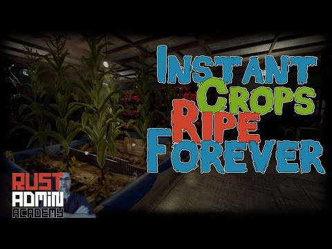 Save Your Rust Players Some Time with Instant Crops that Last Forever | Rust Admin Academy |
