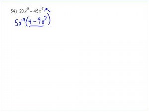 Factoring With Negative Exponents