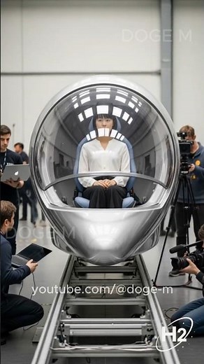 Testing the Personal Hyperloop Capsule for the First Time #hyperloop #robot #nextgenai #ai #shorts