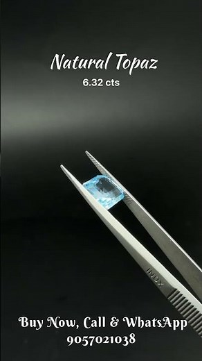 DISCOVER THIS STUNNING 6.32cts Natural Blue Topaz!
