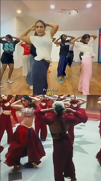 Practice v/s Performer of Kalyani Song 🤩🩷 | Part 2 | #Kalyani​ #trending​ #shorts​ #music​ #dance​