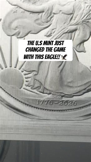 The U.S mint just changed the game with this eagle!! 🦅 #collection #collecting #collectibles #coins