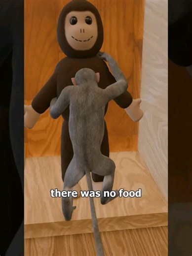 The Harlow's Monkey Experiment #3danimation #monkey #experiments