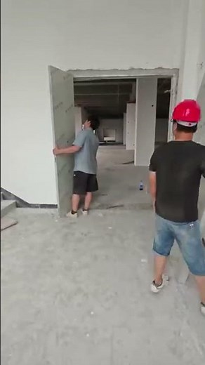 Heavy duty door hinge installation process