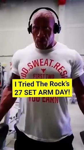 The Rock's KILLER Arm Workout (27 SETS!🤯)