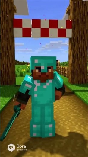 Diamond Steve Just Raced a CHICKEN JOCKEY… and ATE IT 😳🔥 #minecraft #minecraftmemes #funny