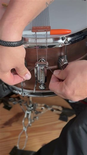 How do you set your snare #wires strap slack? #shorts #short #thing #tools #tech #tool #sharpie