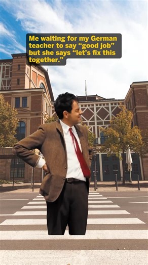 14K views · 122 reactions | Who can relate?  Trying to learn German like… Brain loading. Please wait.  If German ever made you laugh, cry, or question reality — you’re not alone! But good news: I’ve got a free masterclass where I show you how to make German easier and way more fun! ✨ Just comment “Masterclass” and I’ll send it to you ✨ #learngerman #deutschlernen #germanchallenge #germantips #masterclass | Learn German with Anja | Facebook