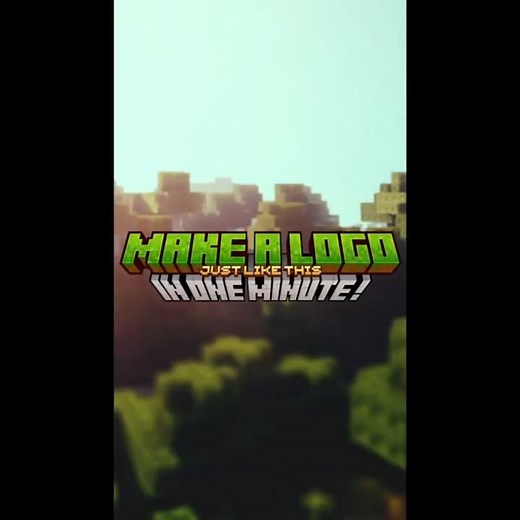 Make a Minecraft logo in 1 minute #gaming #creator #tutorial