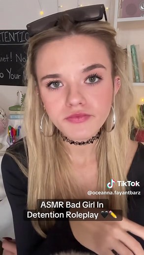 full videon on youtube 🖤 #fyp #asmr #asmrvideo #asmrsounds #asmrtiktoks #asmrtingles #oceansasmr #detention #backofclass #sassy #roleplay