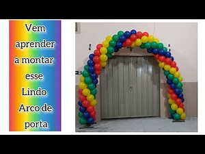 Como fazer arco de balão e colocar em cano de pvc