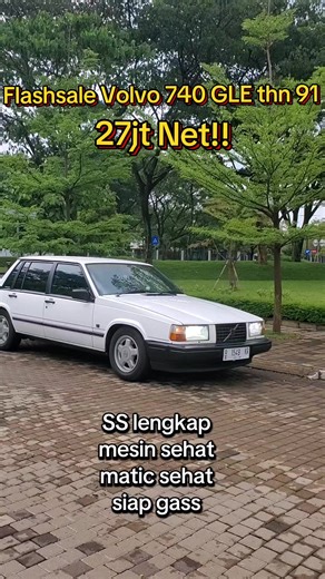 Bismillah Forsale Volvo 740 GLE non turbo thn 91 Matic Surat lengkap akur utuh Pajak off 2015 (per thn 300rban) Mesin sehat adem masih ngembun siap touring Matic sehat no jeduk responsif AC dingin kaki kaki empuk senyap khas eropa Body full ngaleng lempeng kinclong Pintu aman kedap Ducktail belakang ada Rear reflector utuh Power window normal Sentralock normal Elektrik miror normal Indikator fungsi normal semua Head lamp LED terang Temperatur aman Ban baru semua 97% Kelistrikan normal semua Head