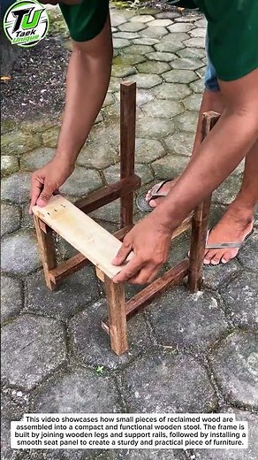 Amazing DIY Wooden Stool from Scrap Wood | Easy Beginner Woodworking Project