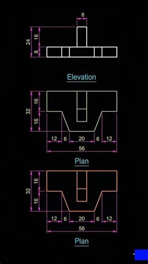 Technical Drawing // Engineering Drawing #engineeringdrawing #technicaldrawing #isometric #3d
