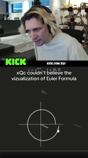 xQc Couldn't Believe The Vizualization Of Euler Formula 🤯