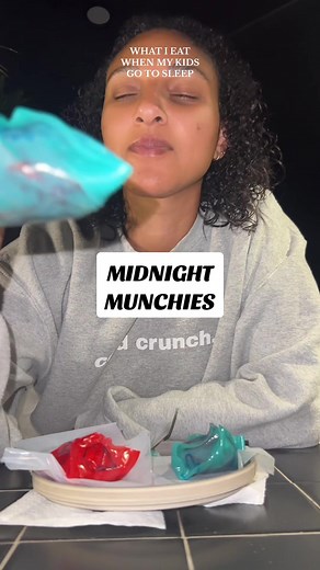 Replying to @KK who’s up and who’s snacking 🌚 #fyp #pov #munchies #midnightsnack @Fruit Roll-Ups #asmr #asmreating