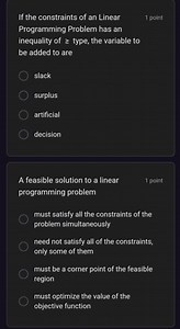 If the constraints of a Linear Programming Problem has an inequ... | Filo