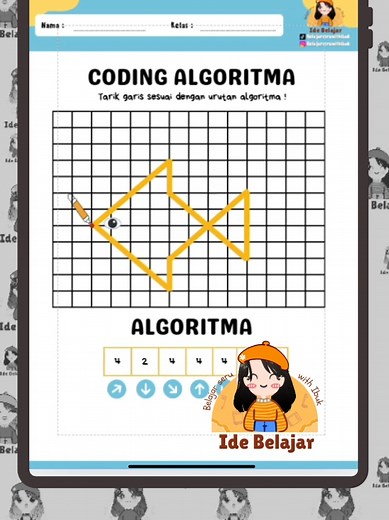 Worksheet Coding Anak ⭐🖌️📚 #worksheettk #worksheetpaud #worksheetanak5tahun #worksheetanak4tahun #worksheetanak3tahun #worksheetanak #codinganak