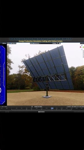 Dual Axis Solar Pole