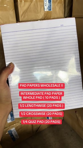 PAD PAPERS WHOLESALE - RESTOCKED INTERMEDIATE SUPPLIES